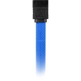 Sharkoon Sata III Kabel sleeve blau, 45 cm