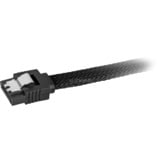 Sharkoon Sata III Kabel sleeve schwarz, 60 cm