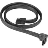 SilverStone CP08 90° SATA-III, Kabel schwarz, 50cm