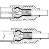 goobay Antennenkabel (135dB typ), Koax-Buchse > Koax-Stecker schwarz, 10 Meter