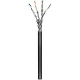 goobay Outdoor Netzwerkabel Cat.6 S/FTP (PiMF) schwarz, 100 Meter