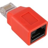 goobay RJ45 Crossover Adapter rot