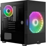 Aerocool Atomic v2, Tower-Gehäuse schwarz, Tempered Glass, Version inkl. GPU-Bracket