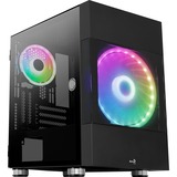 Aerocool Atomic v2, Tower-Gehäuse schwarz, Tempered Glass, Version inkl. GPU-Bracket