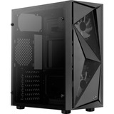 Aerocool Glider TG, Tower-Gehäuse schwarz, Tempered Glass