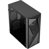 Aerocool Glider TG, Tower-Gehäuse schwarz, Tempered Glass