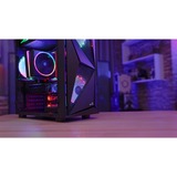 Aerocool Glider TG, Tower-Gehäuse schwarz, Tempered Glass