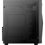 Aerocool Glider TG, Tower-Gehäuse schwarz, Tempered Glass