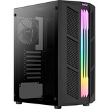 Aerocool Prime v1, Tower-Gehäuse schwarz, Tempered Glass