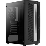 Aerocool Prime v1, Tower-Gehäuse schwarz, Tempered Glass