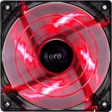 Aerocool Shark Fan 12cm Devil Red Edition, Gehäuselüfter schwarz/rot, 3-Pin-Anschluss, Retail, 120 mm