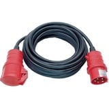 Brennenstuhl CEE Starkstrom-Verlängerungskabel IP 44, 400-V-Drehstromstecker schwarz/rot, 25 Meter