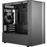 Cooler Master MasterBox NR400, Tower-Gehäuse schwarz, Tempered Glass, Version ohne optischen Laufwerkssschacht