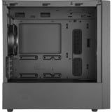 Cooler Master MasterBox NR400, Tower-Gehäuse schwarz, Tempered Glass, Version ohne optischen Laufwerkssschacht