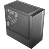 Cooler Master MasterBox NR400, Tower-Gehäuse schwarz, Tempered Glass, Version ohne optischen Laufwerkssschacht