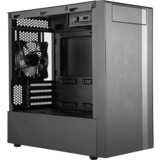 Cooler Master MasterBox NR400, Tower-Gehäuse schwarz, Tempered Glass, Version mit optischem Laufwerksschacht