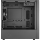 Cooler Master MasterBox NR400, Tower-Gehäuse schwarz, Tempered Glass, Version mit optischem Laufwerksschacht