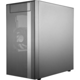 Cooler Master MasterBox NR400, Tower-Gehäuse schwarz, Tempered Glass, Version mit optischem Laufwerksschacht