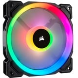 Corsair LL140 RGB PWM, Gehäuselüfter Single Pack, ohne Controller, 140 mm