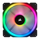 Corsair LL140 RGB PWM, Gehäuselüfter Single Pack, ohne Controller, 140 mm