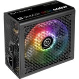 Thermaltake Smart RGB 600W, PC-Netzteil schwarz, 2x PCIe, RGB, 600 Watt