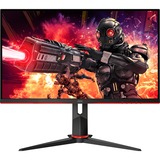 AOC 24G2ZE/BK, Gaming-Monitor 61 cm (24 Zoll), schwarz/rot, FullHD, IPS, AMD Free-Sync Premium, 240Hz Panel