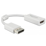 DeLOCK Adapter DisplayPort > HDMI 4K 60Hz mit HDR Funktion passiv weiß, 10cm