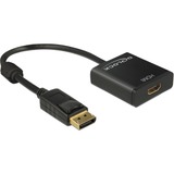 DeLOCK Adapter Displayport 1.2> HDMI Buchse 4K schwarz, 20 cm