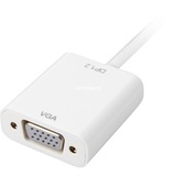 Sharkoon mini-DisplayPort 1.2 auf VGA-Adapter weiß, 15 cm