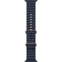 Apple 49 mm Ocean Armband, Uhrenarmband dunkelblau/titan