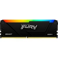 Kingston FURY DIMM 32 GB DDR4-3200  , Arbeitsspeicher schwarz, KF432C16BB2A/32, Beast RGB, INTEL XMP