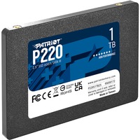 Patriot P220 1 TB, SSD schwarz, SATA III 6 Gb/s, 2,5"