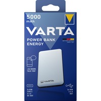 VARTA Powerbank Energy 5000 weiß/schwarz, 5.000 mAh