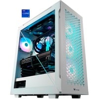 Thermaltake Titan White, Gaming-PC weiß/transparent, Windows 11 Home 64-Bit