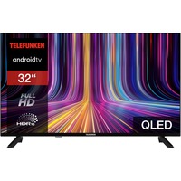 Telefunken QF32AN750S, LED-Fernseher 80 cm (32 Zoll), schwarz, FullHD, Triple Tuner, Mediaplayer, Smart-TV, Q-LED