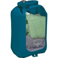 Osprey Ultralight Drysack 12 mit Sichtfenster, Packsack blau