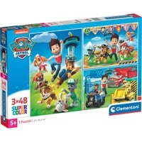 Clementoni Kinderpuzzle Supercolor - Paw Patrol 3x 48 Teile