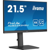 iiyama ProLite XUB2293HSU-B7, LED-Monitor 54.5 cm (21.5 Zoll), schwarz (matt), FullHD, IPS, Adaptive-Sync, Einstellbarer Standfuß, 100Hz Panel