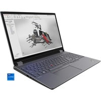 Lenovo ThinkPad P16 G2 (21FA004RGE), Notebook grau/schwarz, Windows 11 Pro 64-Bit, 40.6 cm (16 Zoll) & 165 Hz Display, 1 TB SSD