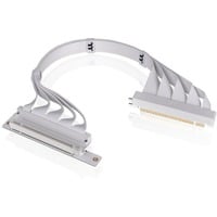 Thermaltake PCI-E 4.0 Dual 90° Riser Cable, Kabel weiß, 40cm