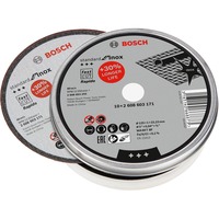 Bosch Trennscheibe Standard for Inox - Rapido, Ø 125mm 10 Stück, Bohrung 22,23mm, WA 60 T BF, gerade