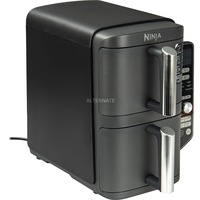 Ninja Double Stack XL 2-Ebenen Heißluftfritteuse SL400EU grau/schwarz, 2.470 Watt, 2 Körbe je 4,75 Liter