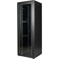 Digitus Netzwerkschrank Unique Serie - 800x800 mm (BxT), IT-Schrank schwarz, 47 Höheneinheiten