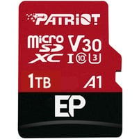 Patriot EP Series 1 TB microSDXC, Speicherkarte rot/schwarz, UHS-I U3, Class 10, V30, A1