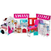 Mattel Barbie 2-in-1 Krankenwagen Spielset, Spielfahrzeug 