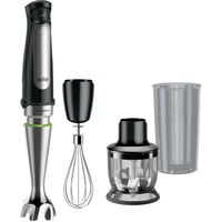 Braun MultiQuick 7 Stabmixer MQ 7025X schwarz/edelstahl, 1.000 Watt, mit Zerkleinerer und Schneebesen