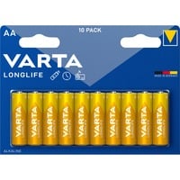 VARTA Longlife, Batterie 10 Stück, AA