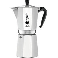 Bialetti Moka Express, Espressomaschine silber, 18 Tassen