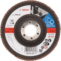 Bosch Fächerschleifscheibe X571 Best for Metal, Ø 115mm, K40 Bohrung 22,23mm, gerade