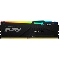 Kingston FURY DIMM 8 GB DDR5-6000  , Arbeitsspeicher schwarz, KF560C36BBEA-8, FURY Beast RGB, AMD EXPO